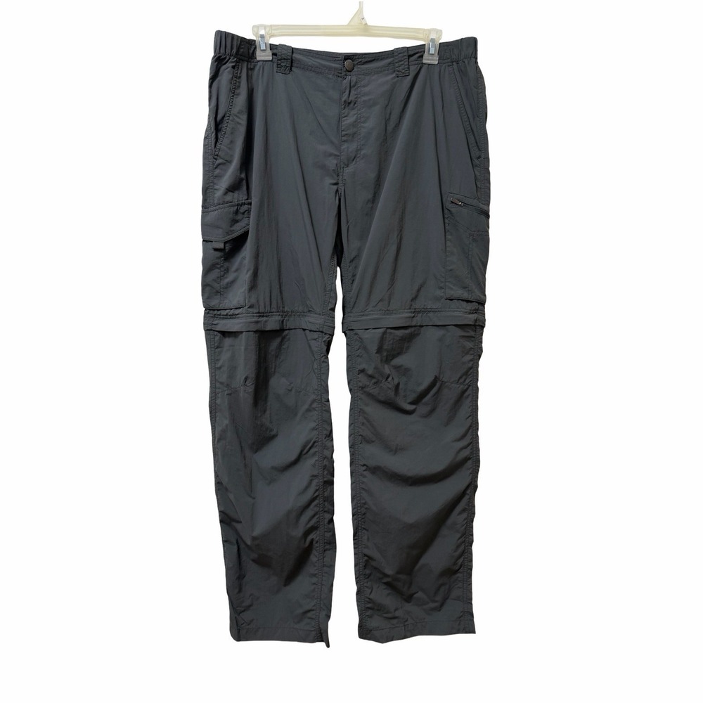 Columbia Silver Ridge Utility Omni-shade Convertible Pant Mens 40x34 Grey Hiking